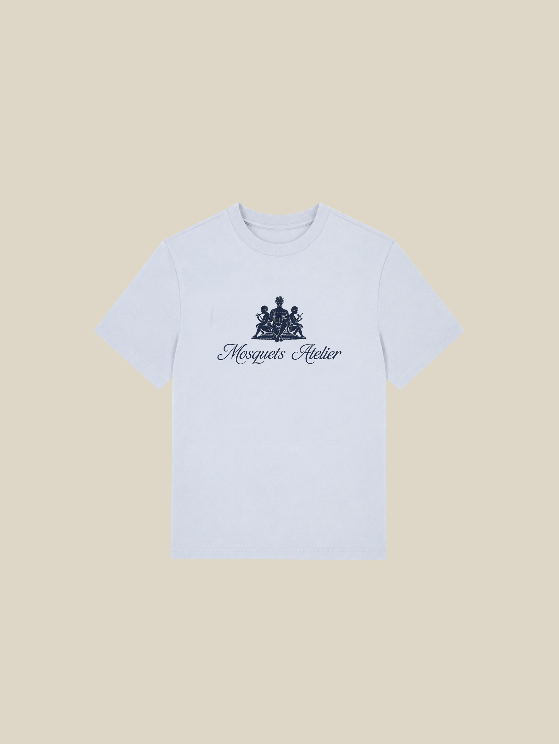 LIGHT BLUE T-SHIRT "ATELIER"