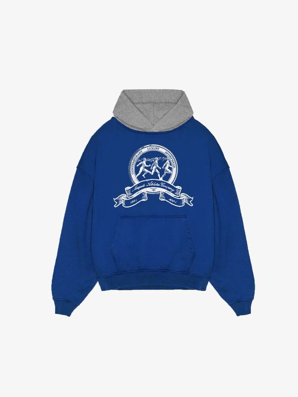 ROYAL BLUE CONTRAST HOODED "ATHLETICS" - Mosquets