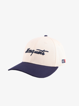 CREAM CONTRAST BLUE BASEBALL CAP "MOSQUETS"