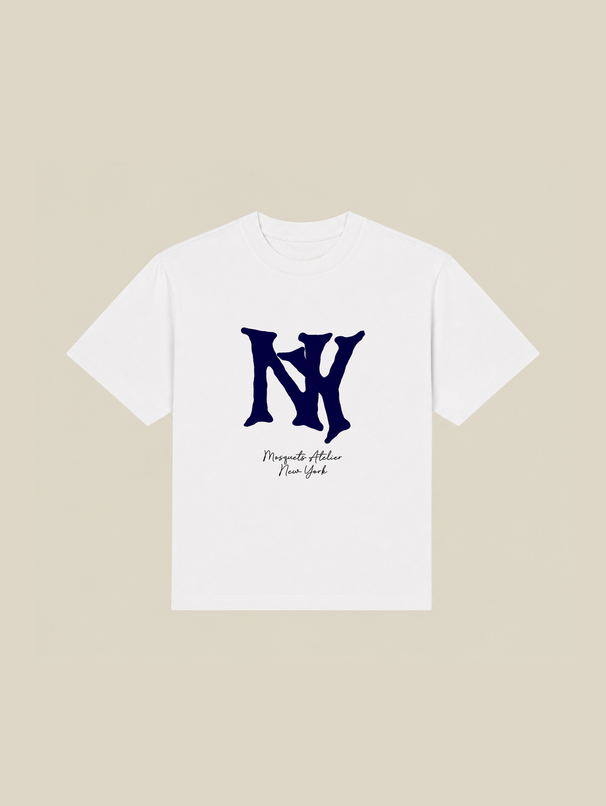 WHITE T-SHIRT "NY" - Mosquets