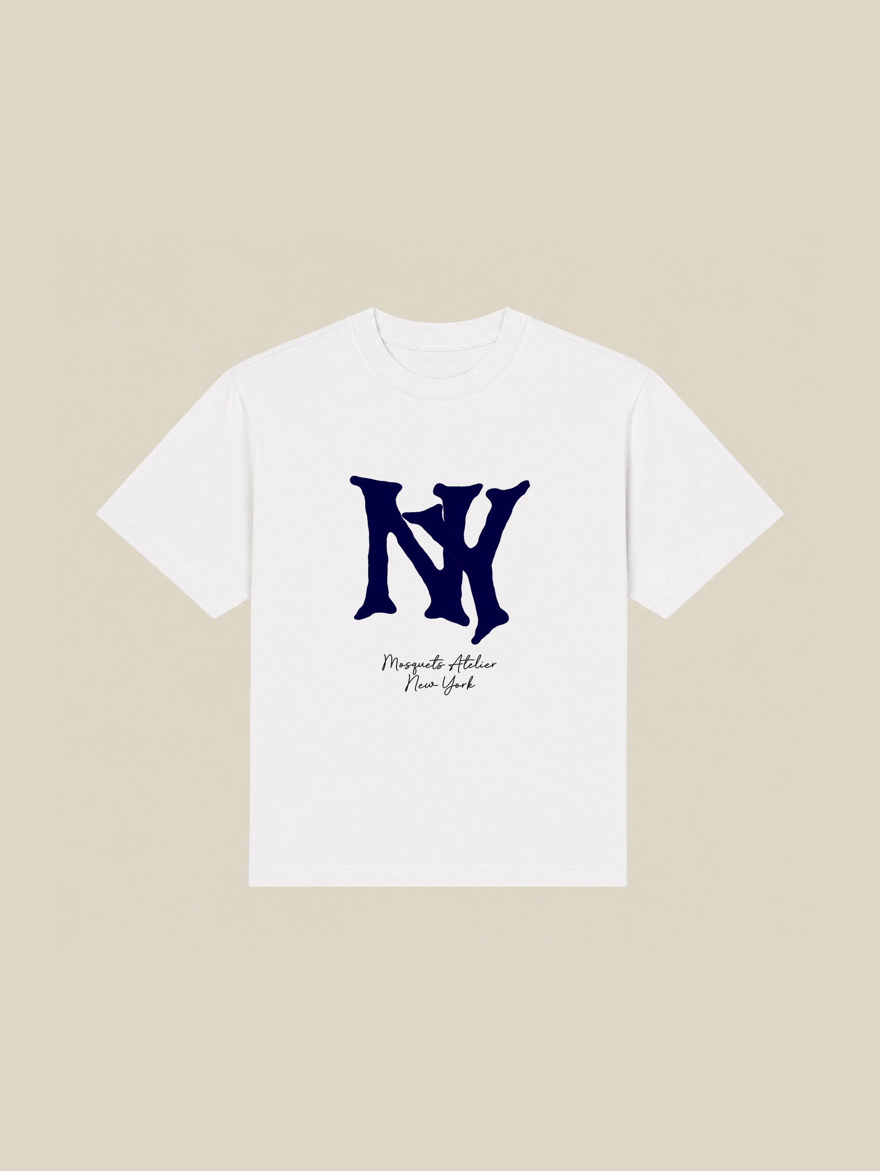 WHITE T-SHIRT "NY" - Mosquets