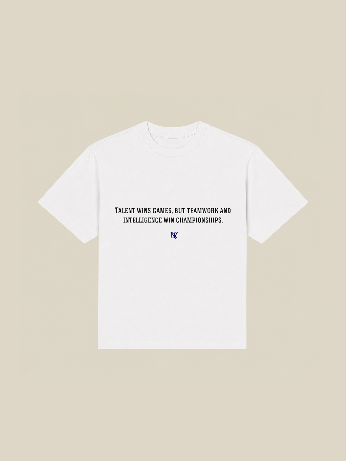 WHITE T-SHIRT "TALENT" - Mosquets