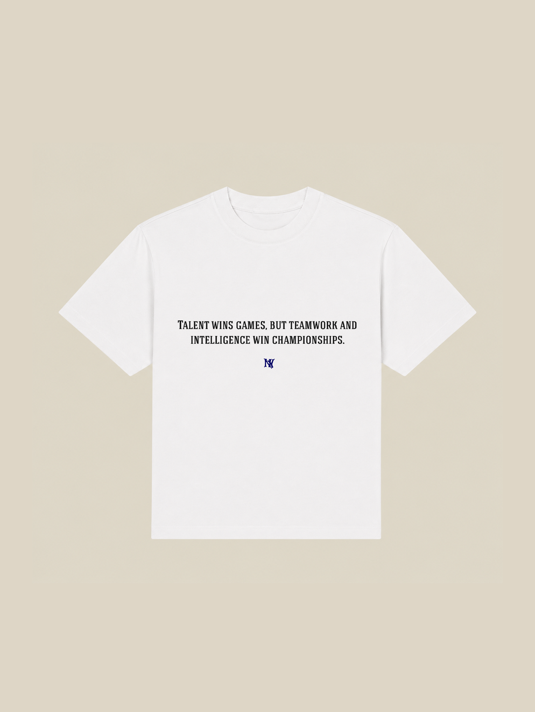 WHITE T-SHIRT "TALENT" - Mosquets