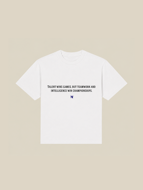 WHITE T-SHIRT "TALENT" - Mosquets