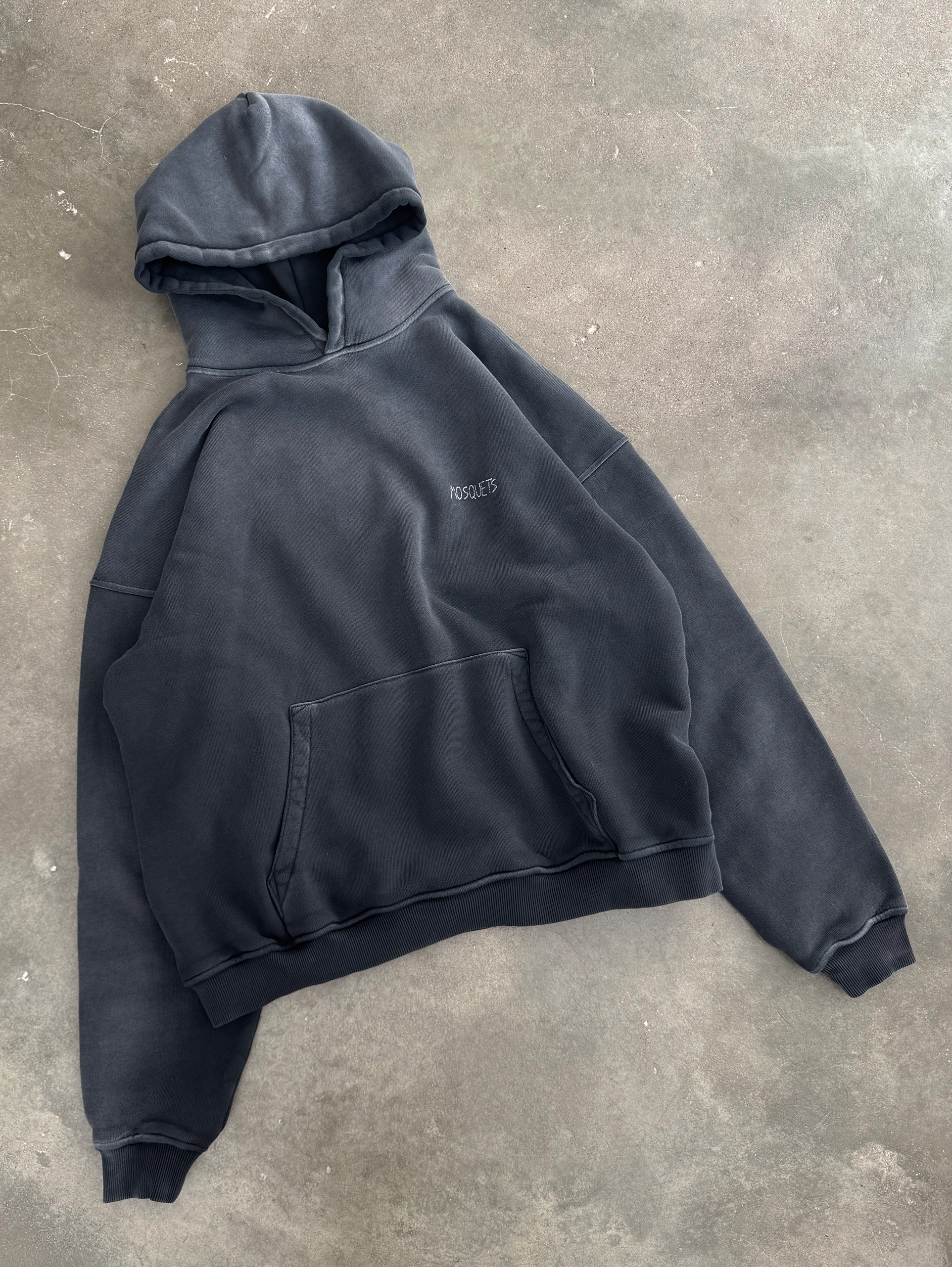 BLACK SUNFADED HOODED 