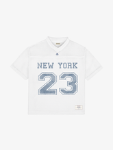 WHITE MESH FOOTBALL JERSEY "NEW YORK"