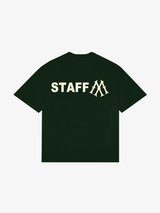 DARK GREEN T-SHIRT "STAFF"