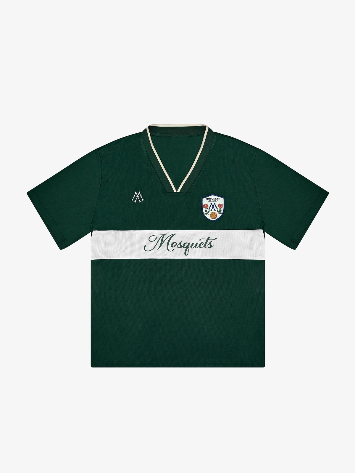 GREEN SOCCER JERSEY "MOSQUETS"