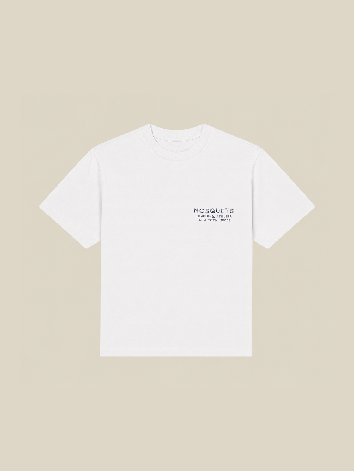 WHITE T-SHIRT "MOSQUETS JEWELRY" - Mosquets