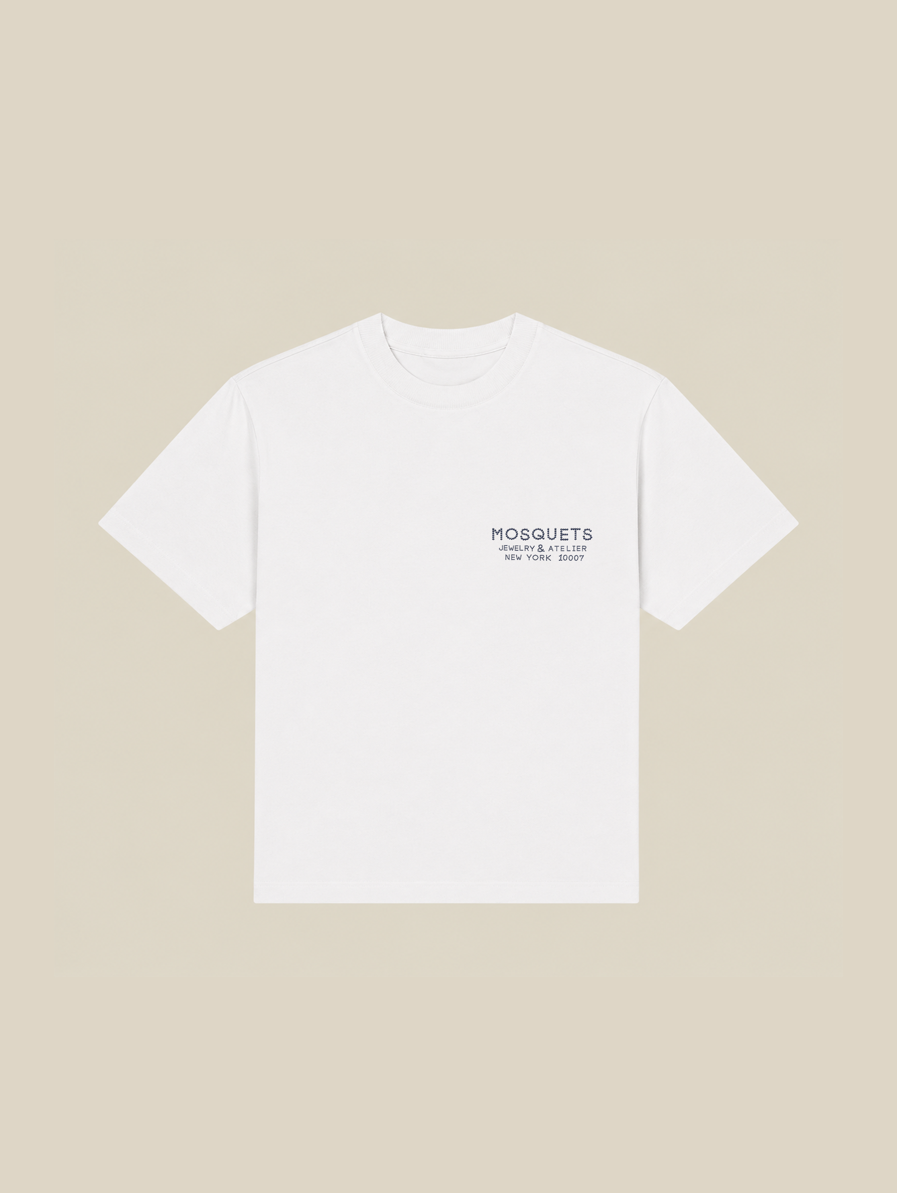 WHITE T-SHIRT "MOSQUETS JEWELRY" - Mosquets