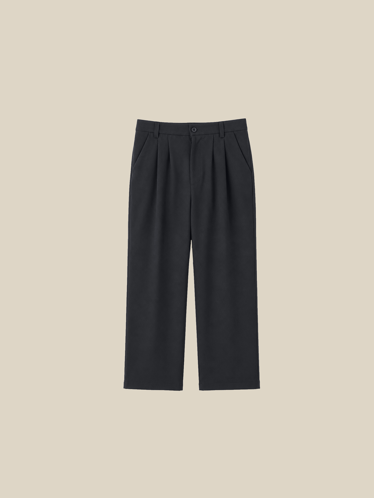 PLEATED TAILORED PANTS "GREY"