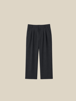 PLEATED TAILORED PANTS "GREY"