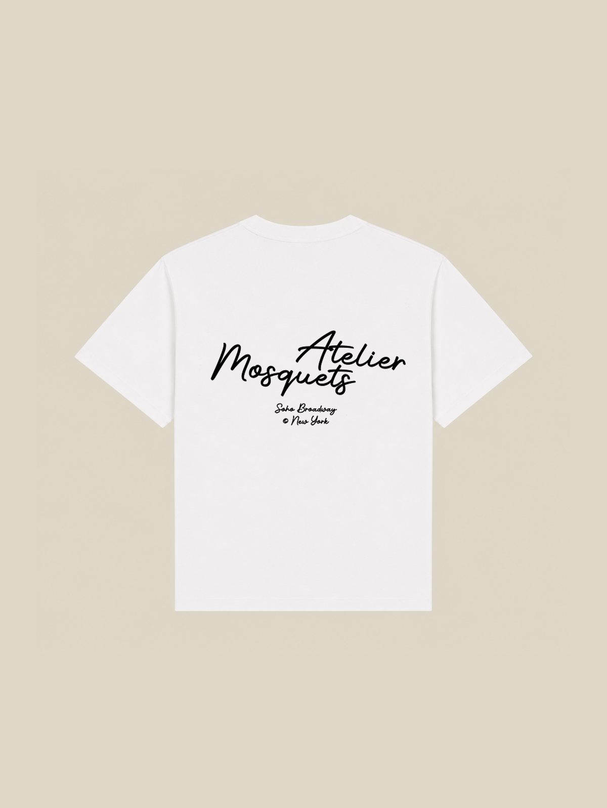 WHITE T-SHIRT "MOSQUETS ATELIER" - Mosquets