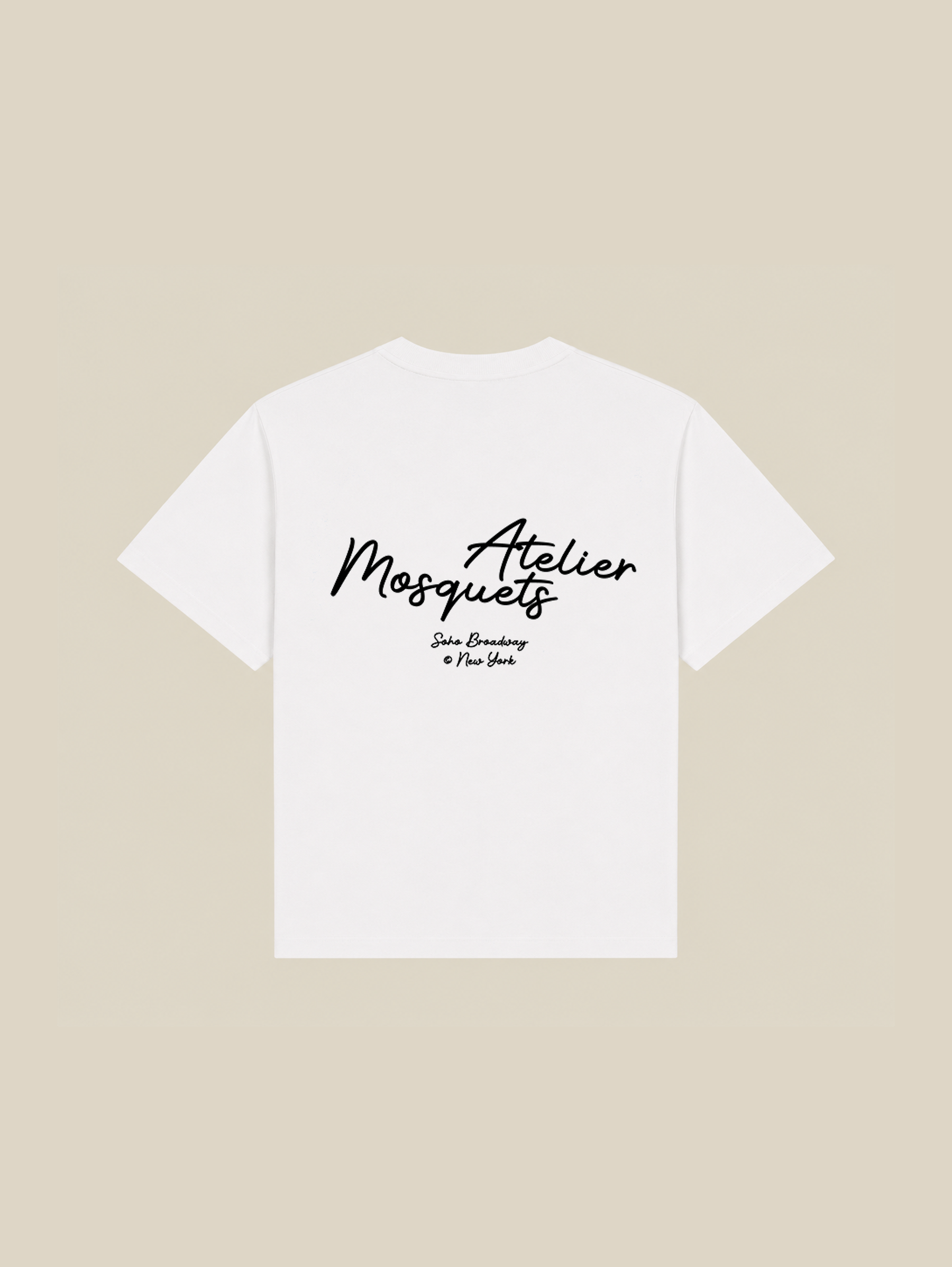 WHITE T-SHIRT "MOSQUETS ATELIER" - Mosquets
