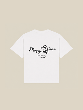 WHITE T-SHIRT "MOSQUETS ATELIER" - Mosquets