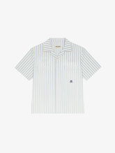 WHITE BLUE  PINSTRIPE SHIRT "M"