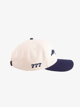 CREAM CONTRAST BLUE BASEBALL CAP "MOSQUETS"