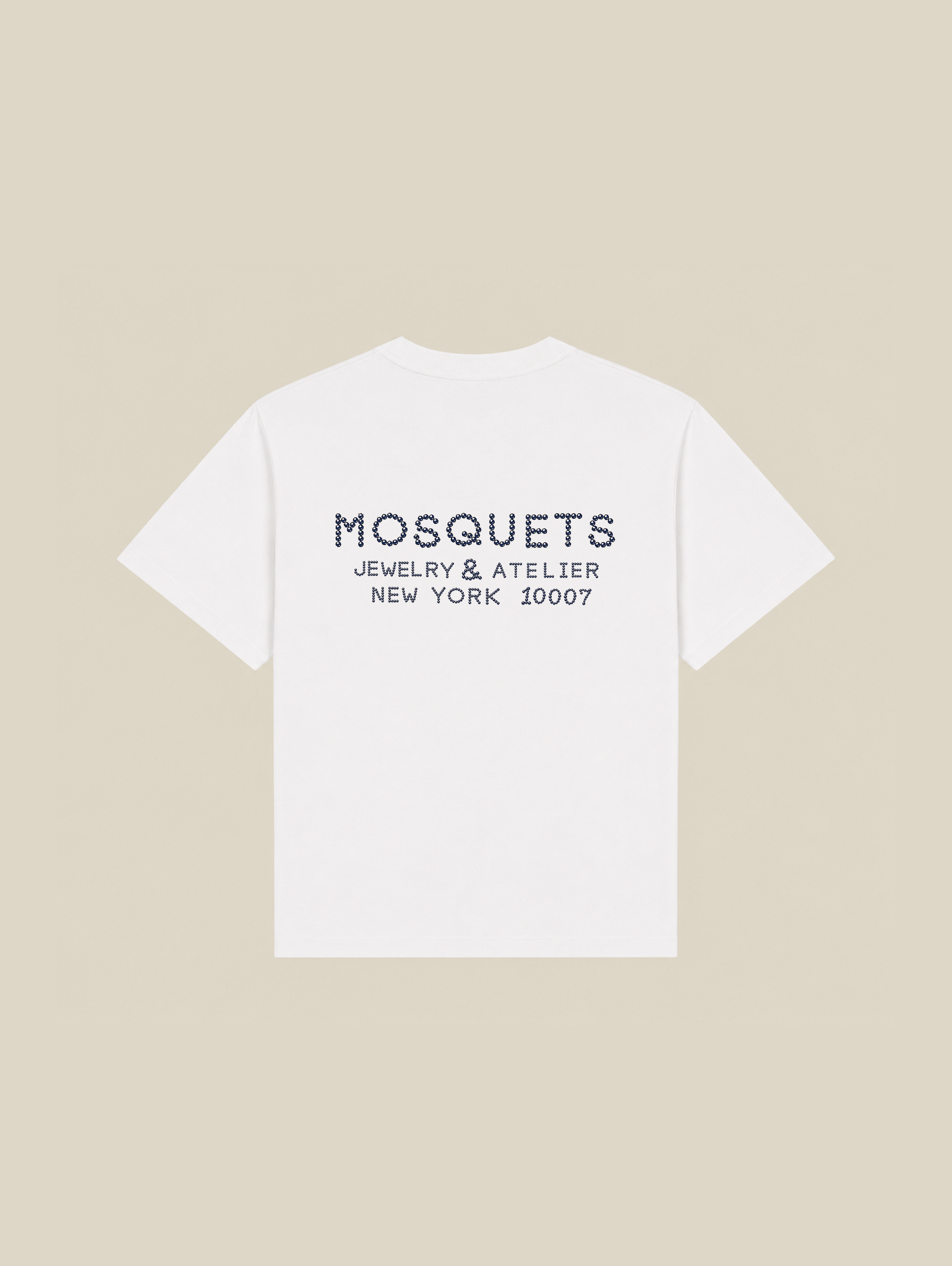 WHITE T-SHIRT "MOSQUETS JEWELRY" - Mosquets
