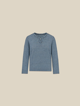 STRIPE LONGSLEEVE  "BLUE" - Mosquets