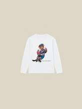 WHITE LONGSLEEVE  "ICE HOCKEY" - Mosquets