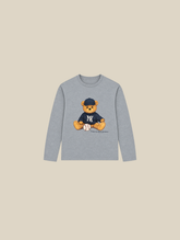 GREY MELANGE LONGSLEEVE  "ICE HOCKEY" - Mosquets