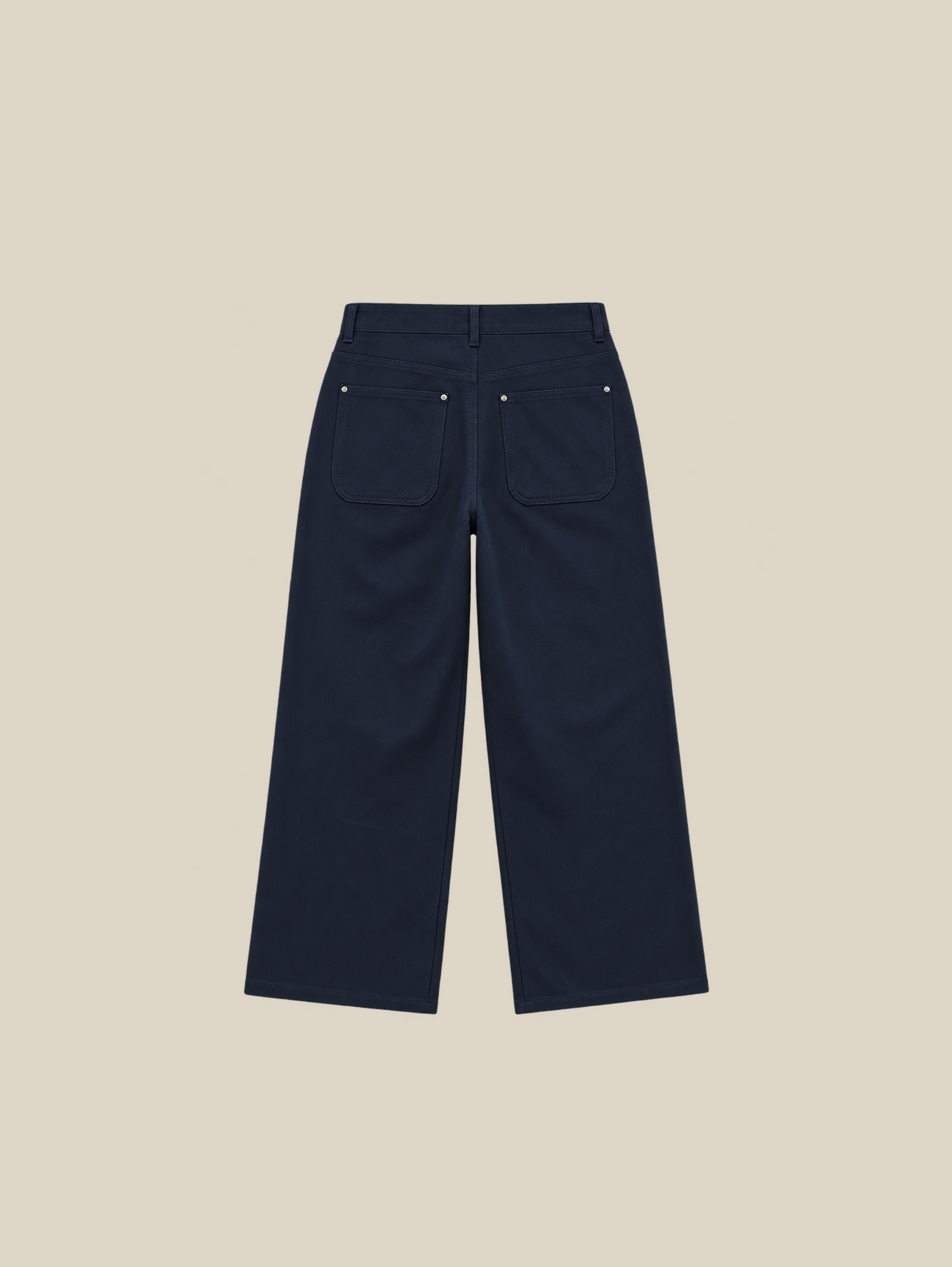 BLUE PLEATED TAILORED PANTS "CHECK" - Mosquets