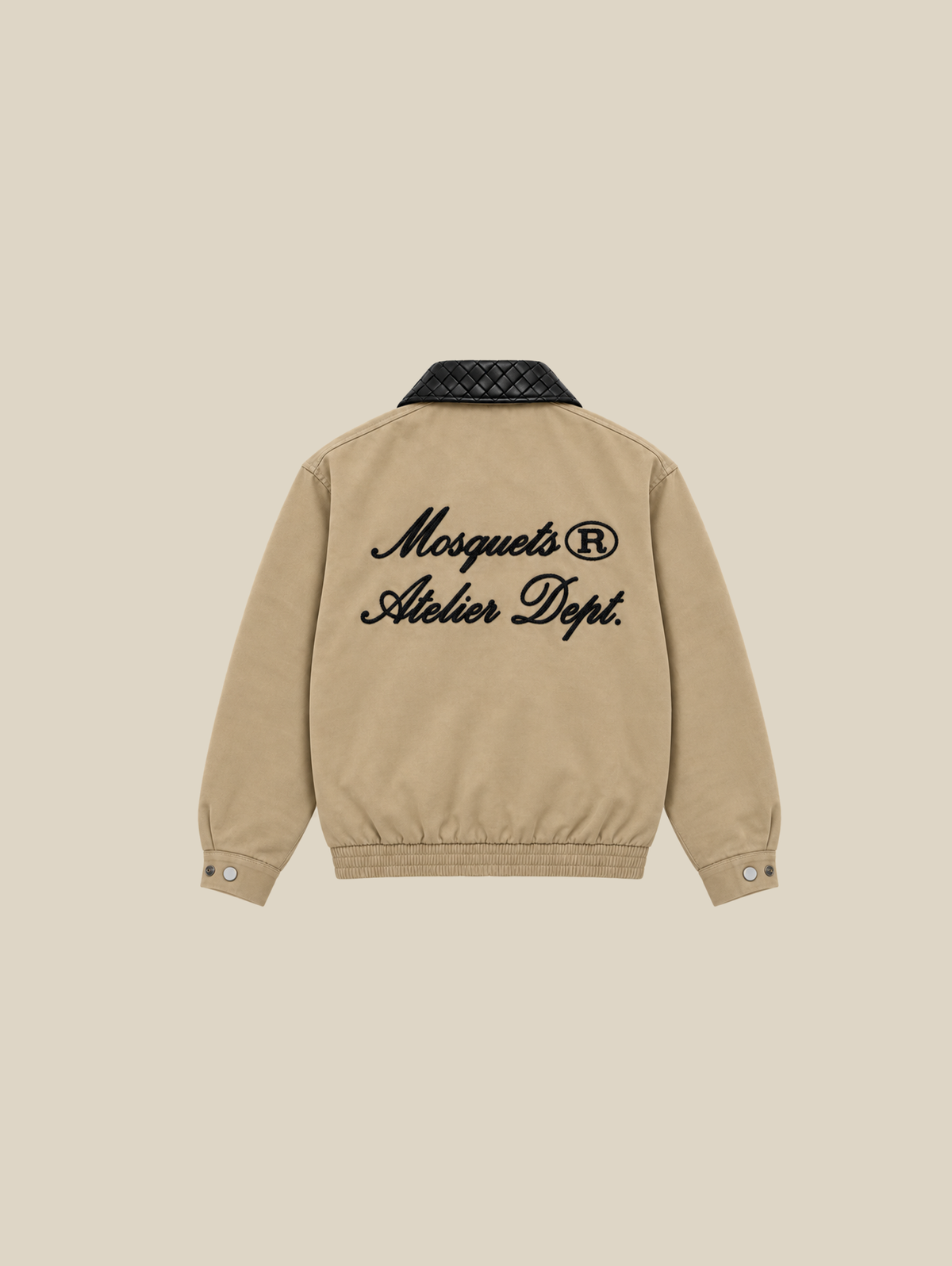BEIGE TWILL JACKET "ATELIER DEPT." - Mosquets