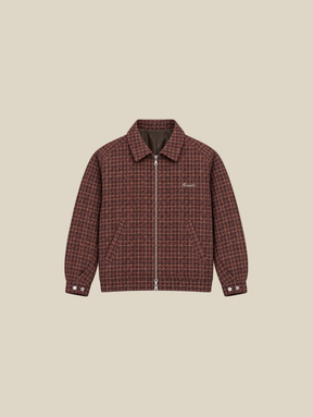 RED CHECK WOOL JACKET "MOSQUETS" - Mosquets