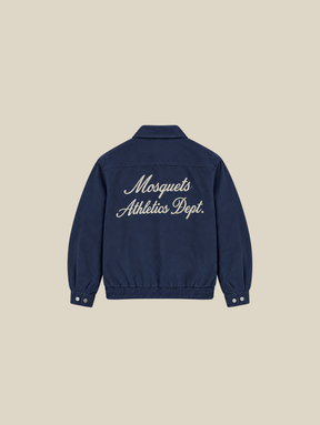 BLUE TWILL JACKET "ATHLETIC DEPT." - Mosquets