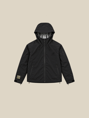 BLACK RAIN SHELL JACKET "MOSQUETS" - Mosquets