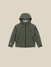 OLIVE RAIN SHELL JACKET "MOSQUETS" - Mosquets