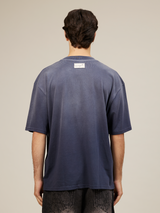 DARK BLUE SUNFADED T-SHIRT "NEW YORK"