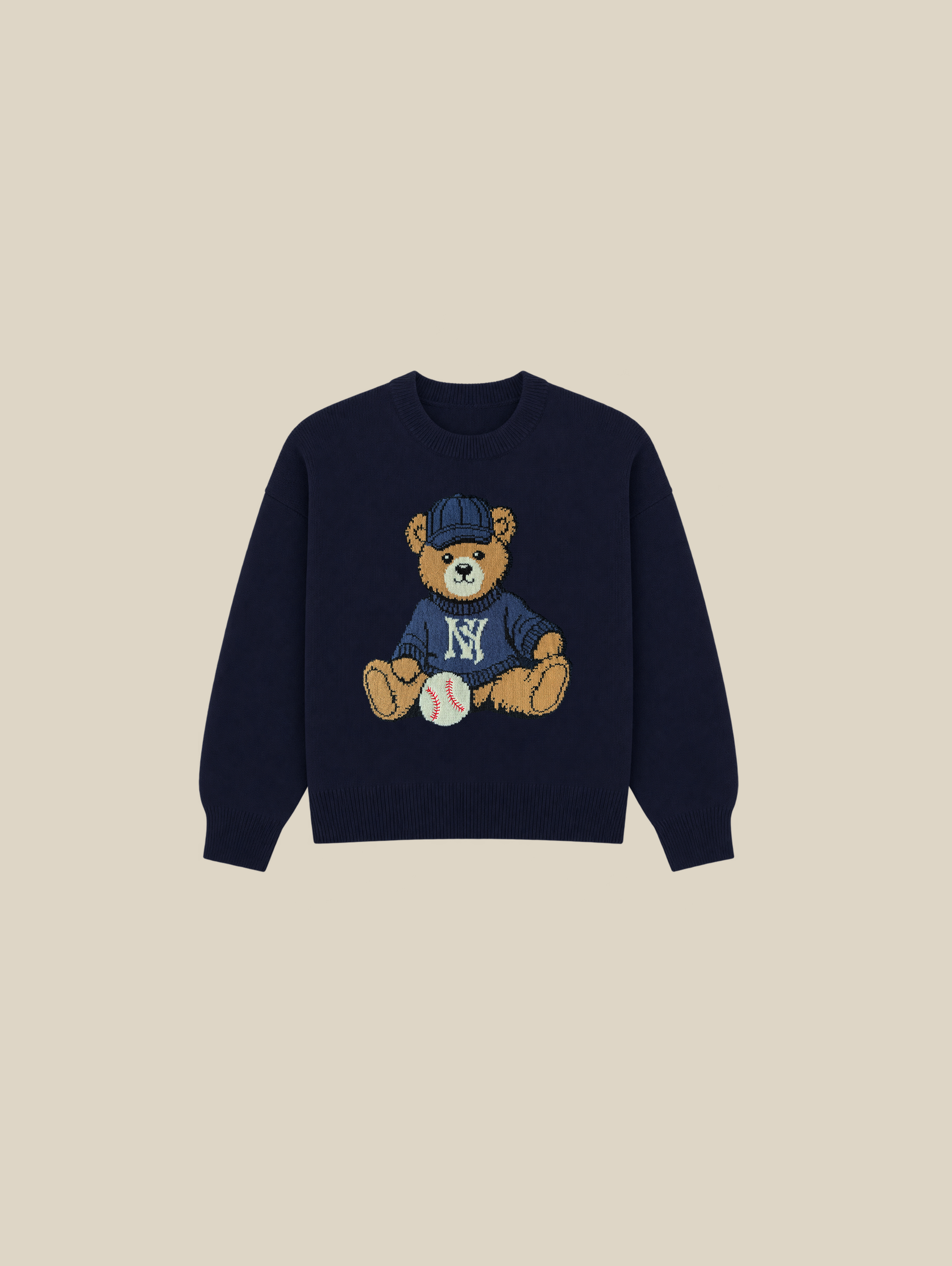 DARK BLUE KNIT SWEATER 