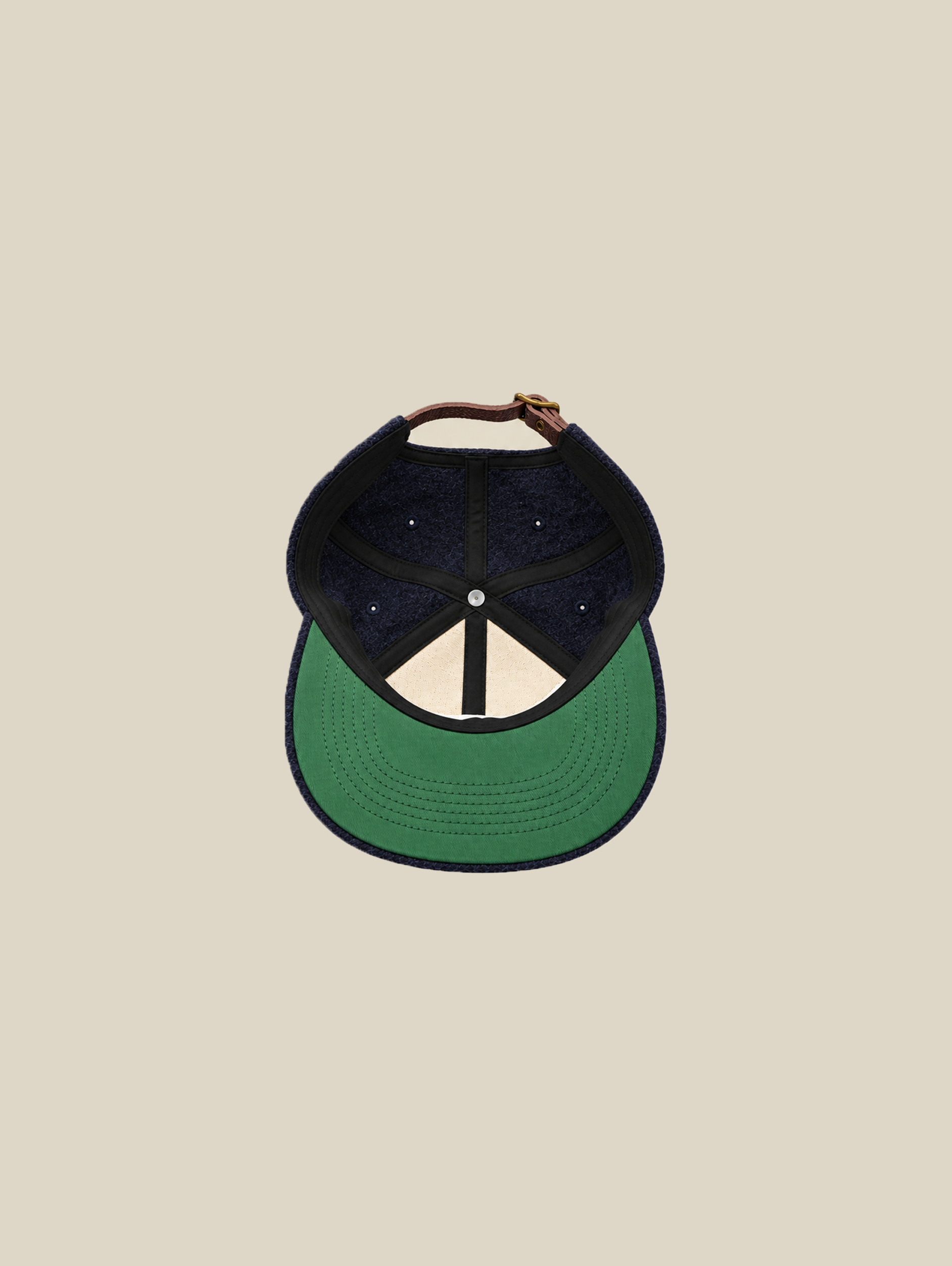 BLUE WOOL BASEBALL CAP 