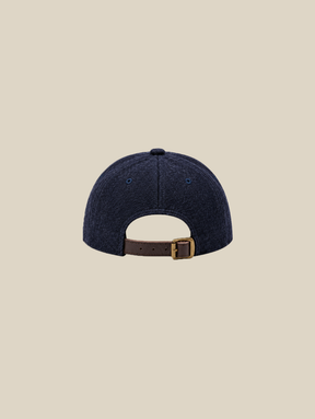 BLUE WOOL BASEBALL CAP "NY" - Mosquets