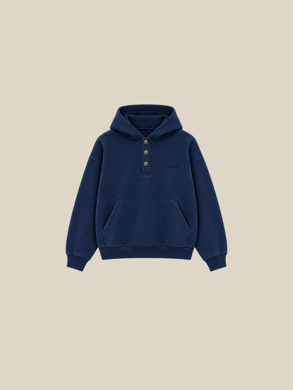 DARK BLUE HOODED "BUTTONS" - Mosquets