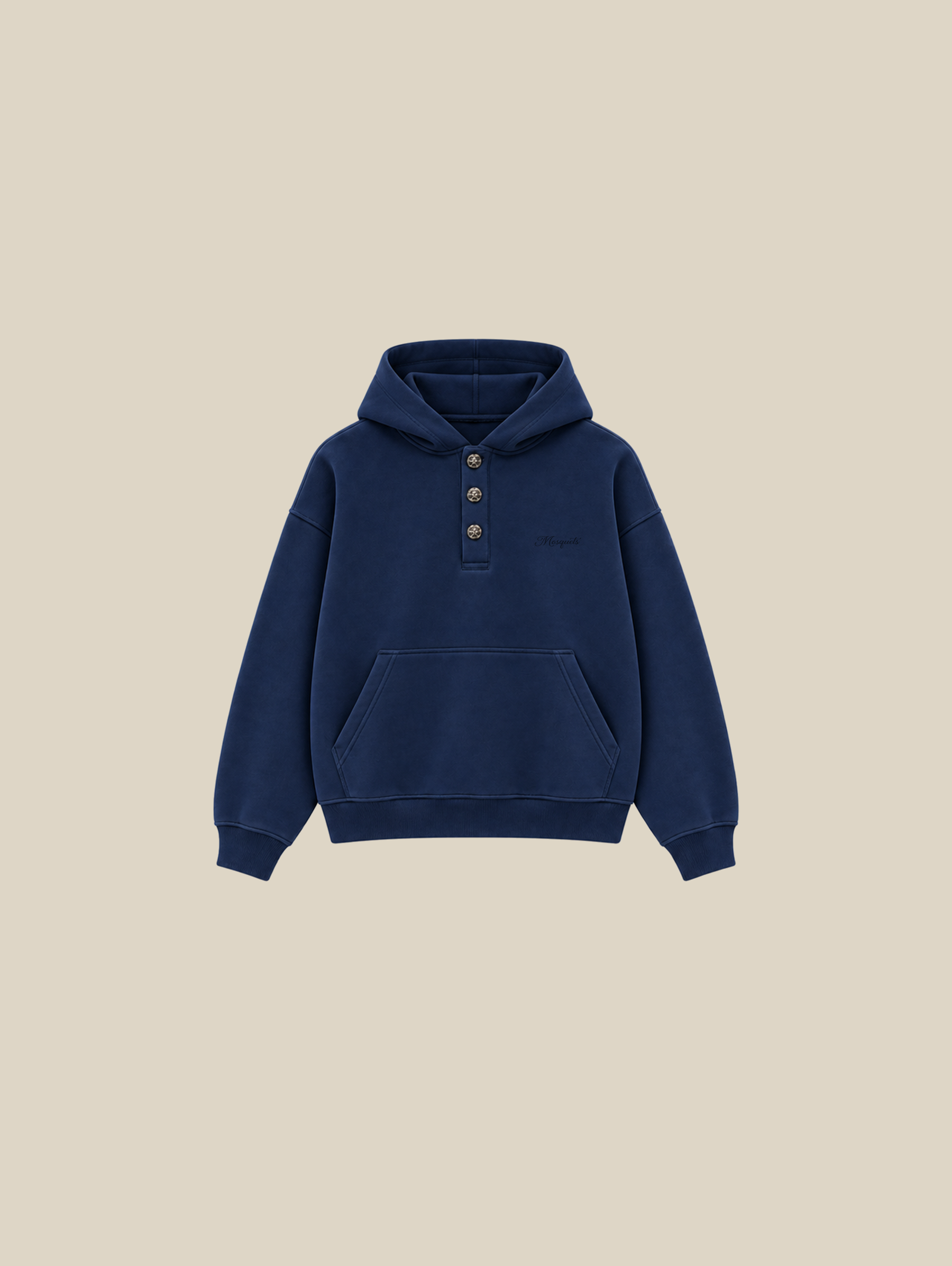 DARK BLUE HOODED "BUTTONS" - Mosquets