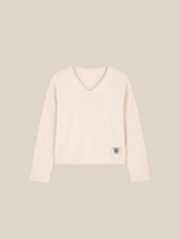 BEIGE CUT OFF KNIT "MOSQUETS ATELIER"