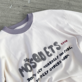 CREAM CONTRAST T-SHIRT "MOSQUETS" - Mosquets