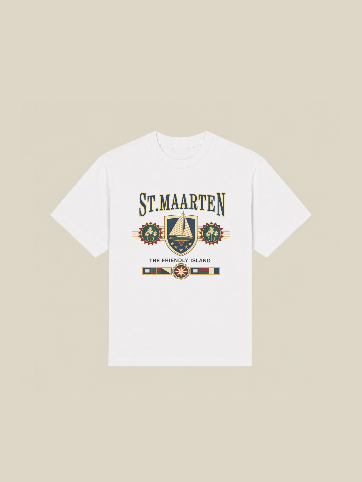 WHITE T-SHIRT "MOSQUETS SAILING"