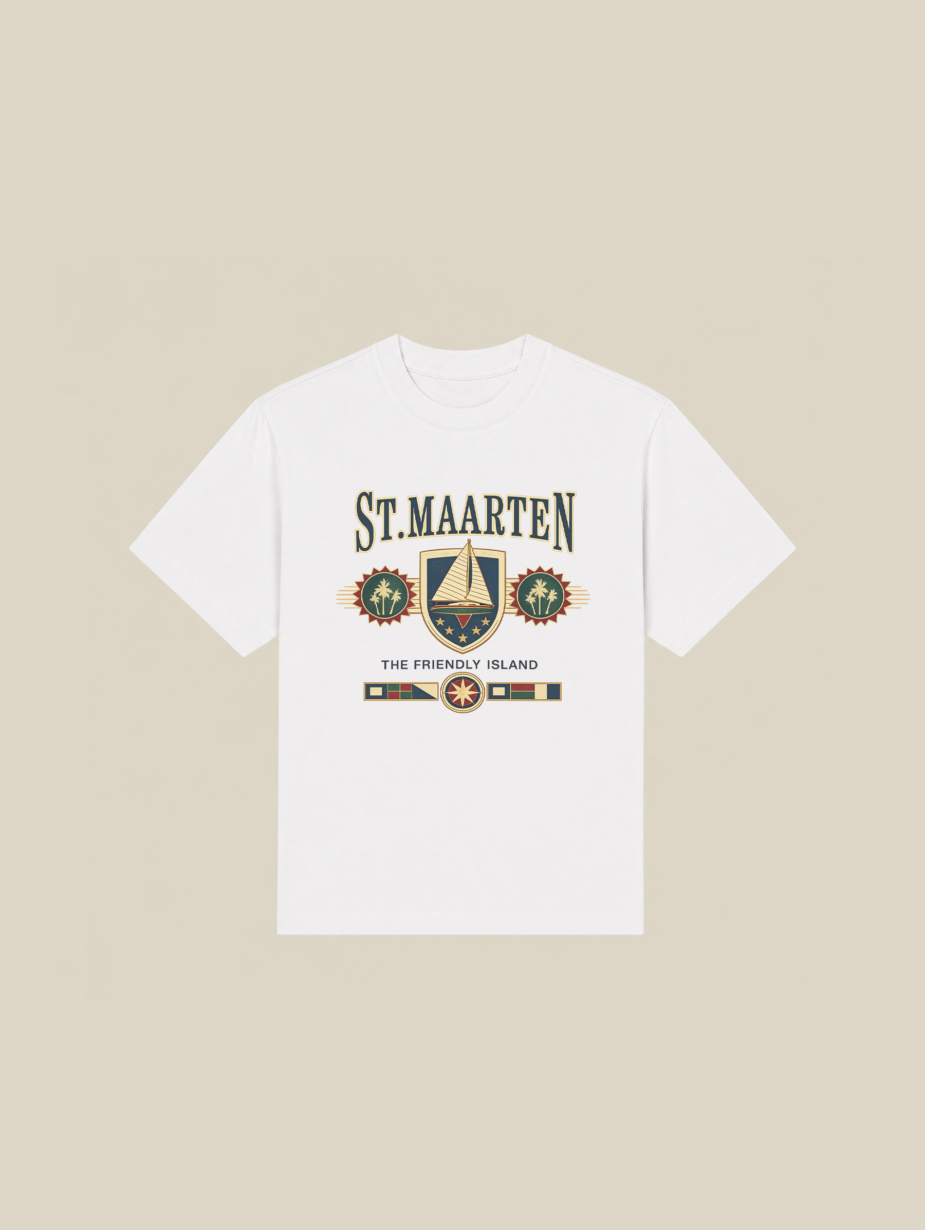 WHITE T-SHIRT "MOSQUETS SAILING"