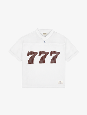 WHITE MESH FOOTBALL JERSEY "JACKPOT"