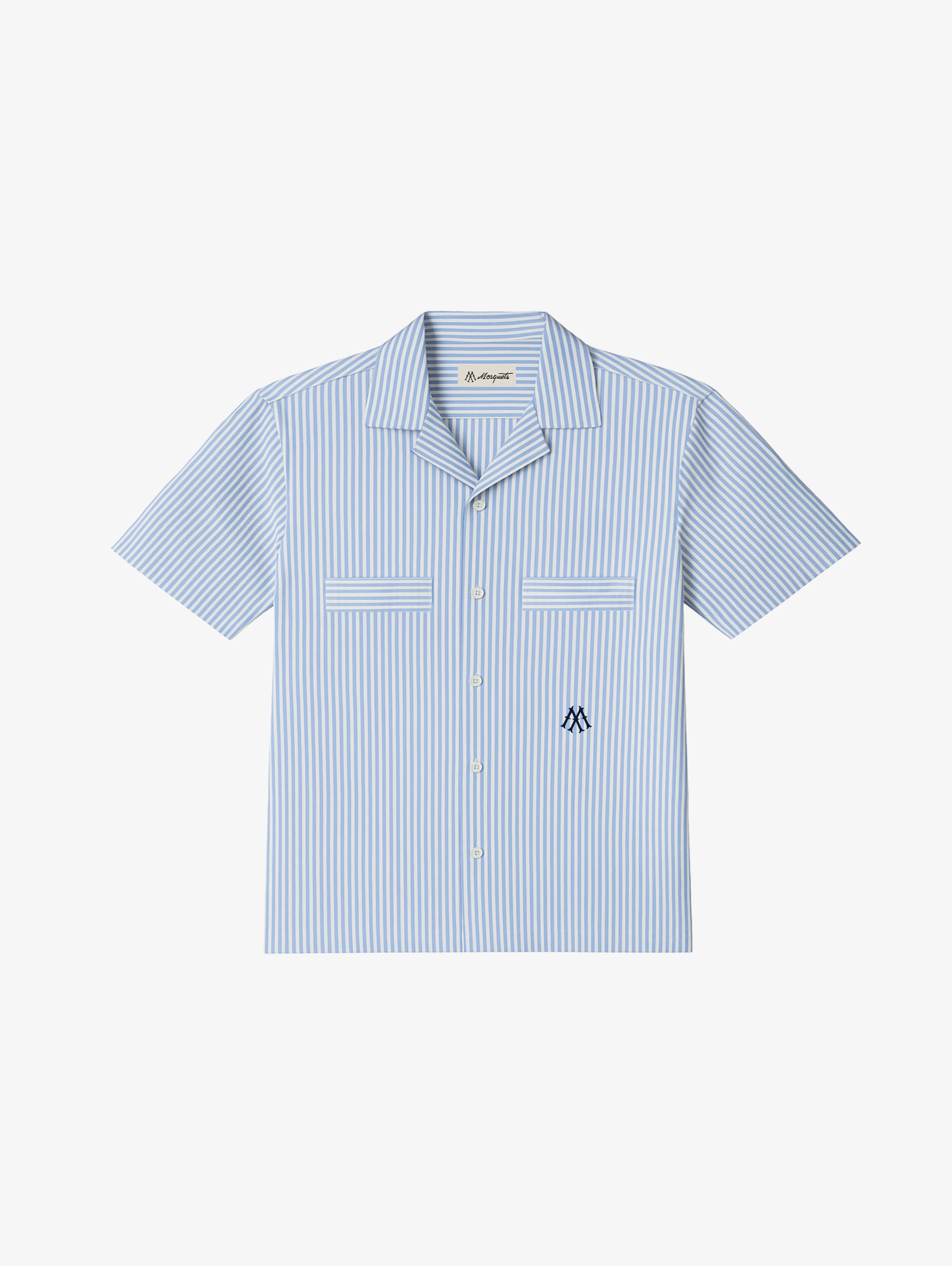 BLUE WHITE STRIPE RESORT SHIRT 