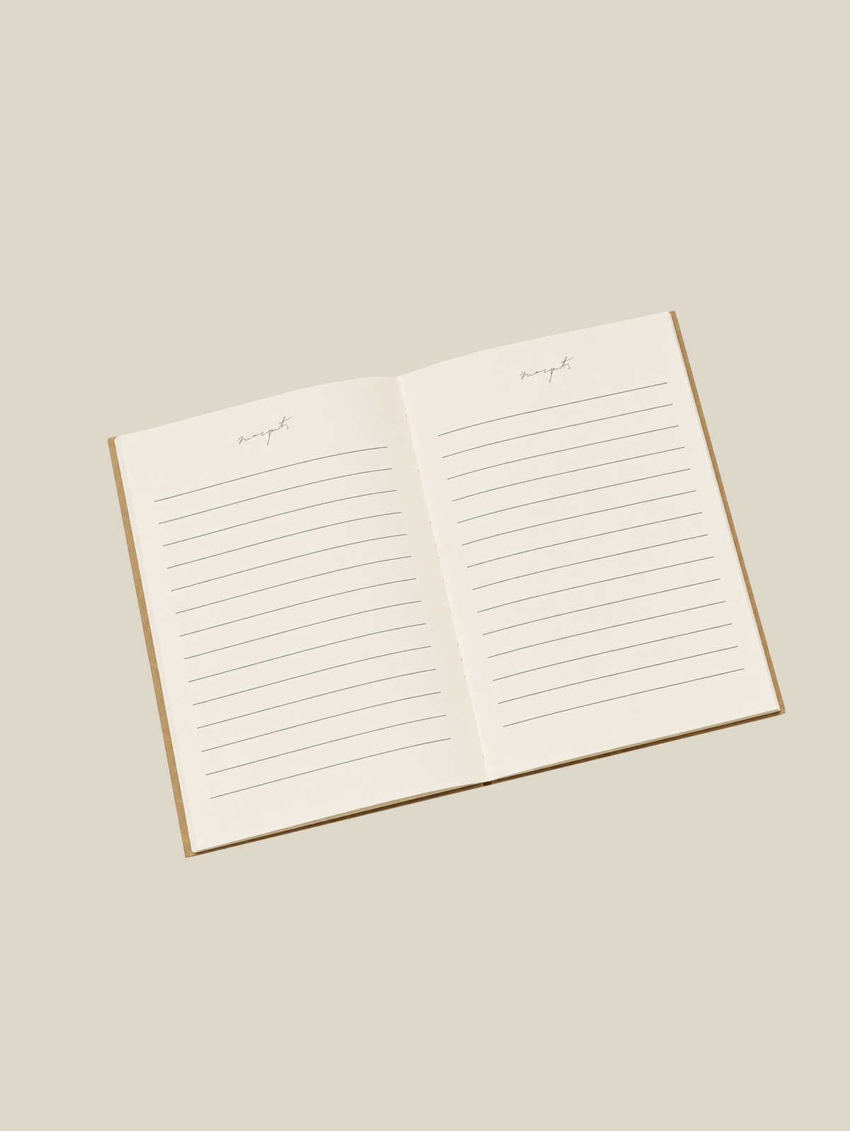 PAPER NOTE BOOK "MOSQUETS" - Mosquets