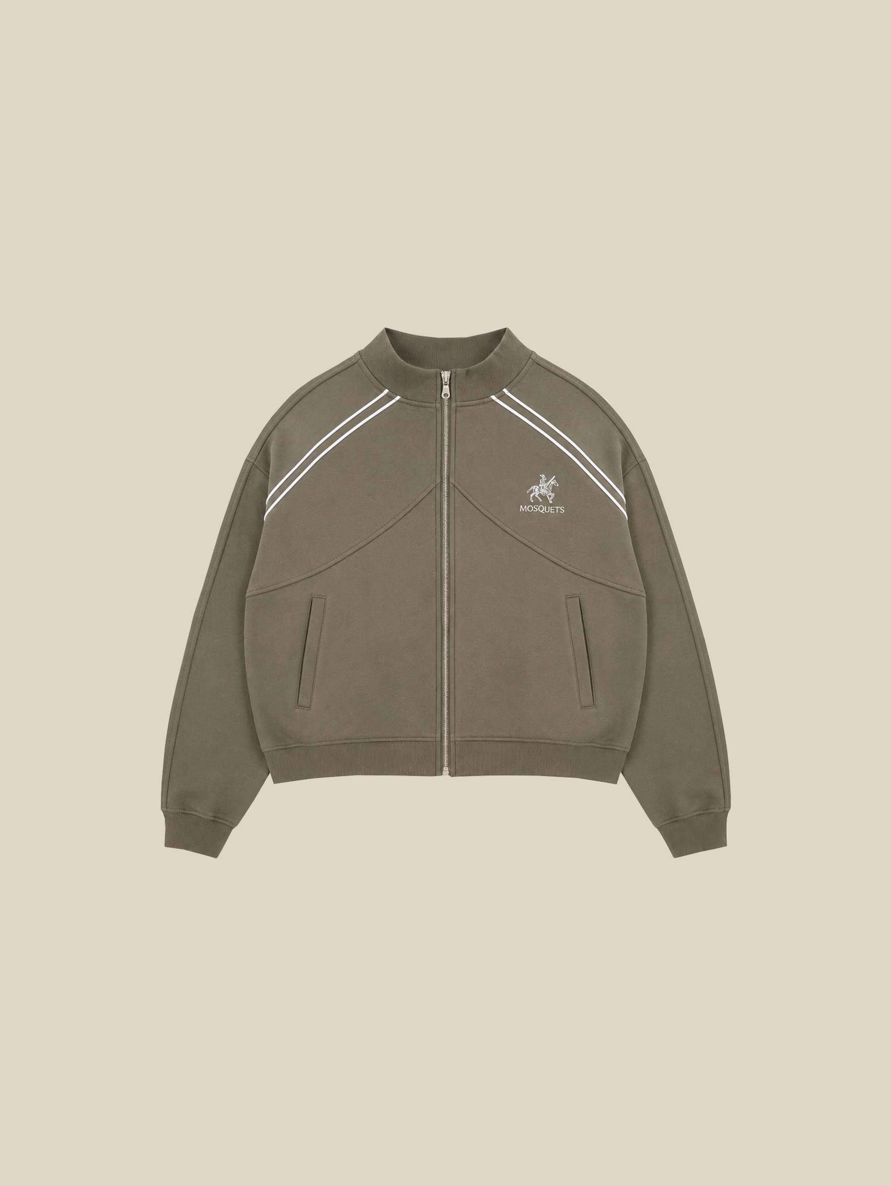OLIVE TRAIN JACKET "MOSQUETS"
