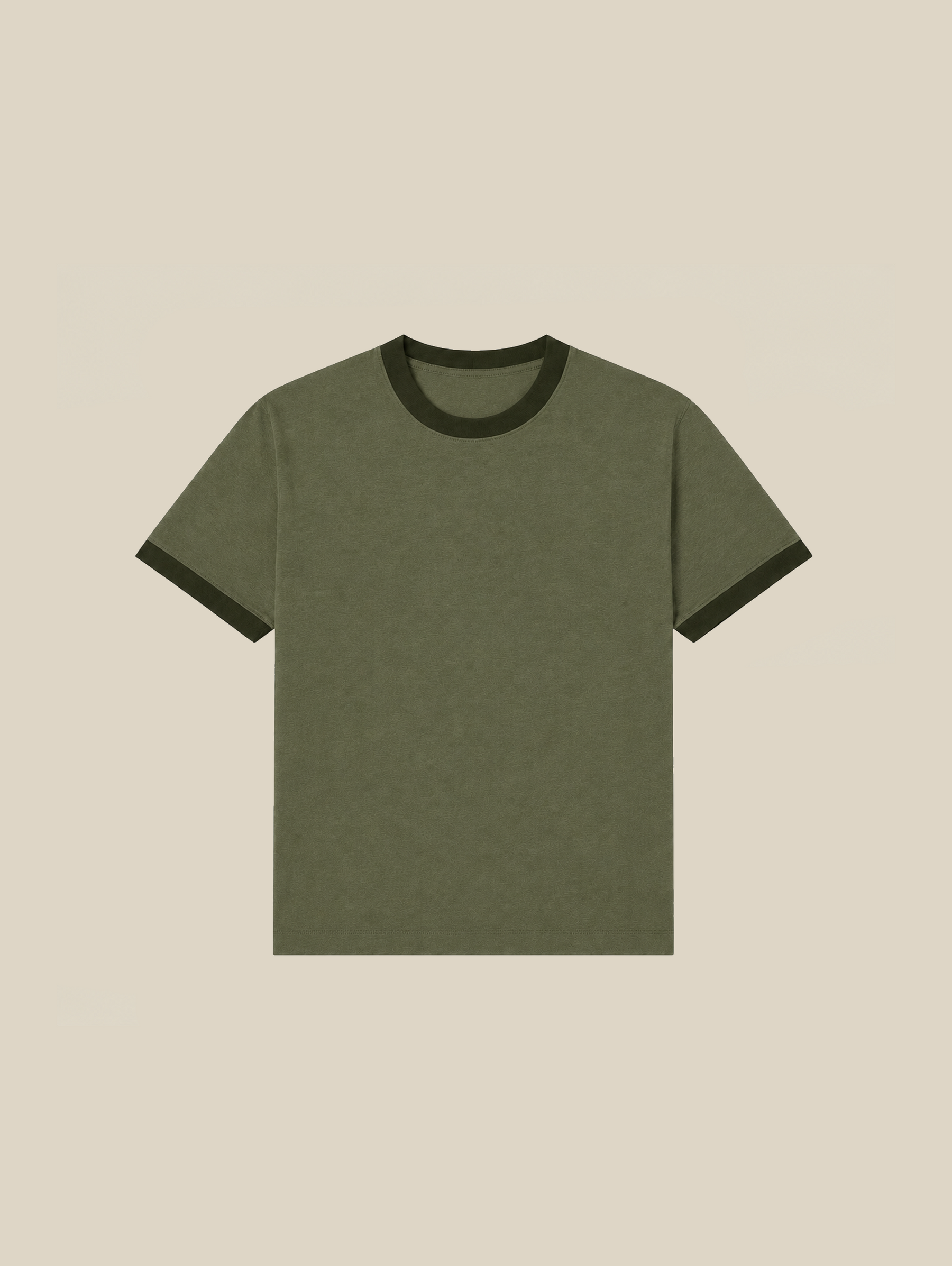 OLIVE RINGER T-SHIRT "MOSQUETS"
