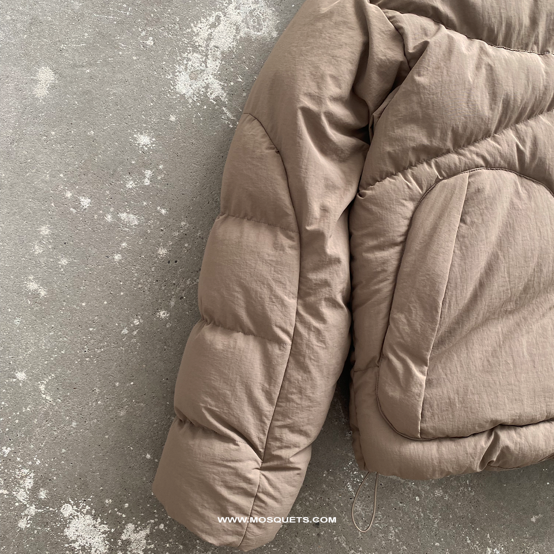 LIGHT BROWN PUFFER JACKET