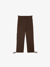 BROWN WASHED DECONSTRUCTED CARGO PANTS - Mosquets