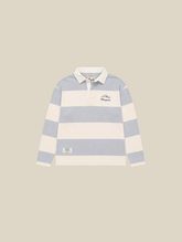 RUGBY POLO STRIPE GREY WHITE "MOSQUETS"