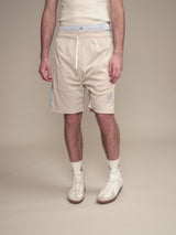 CREAM MESH SHORTS STRIPE "LIGHT BLUE"